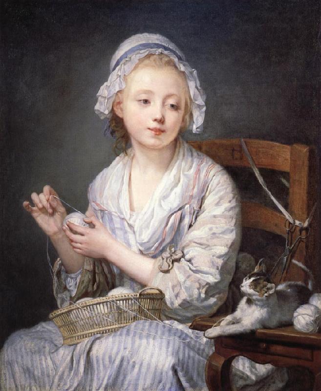 Jean-Baptiste Greuze The Wool winder